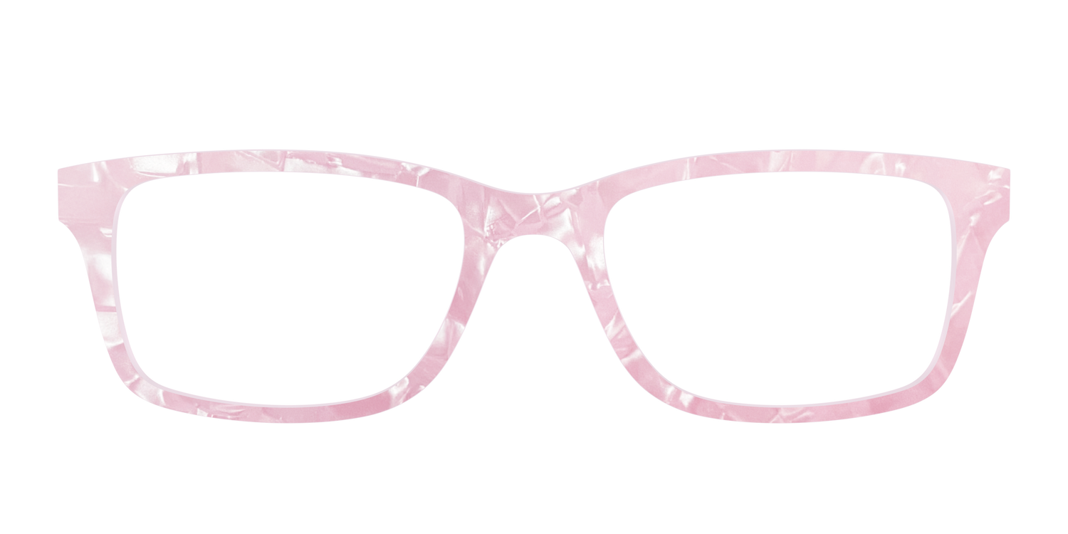 The Rose Quartz Pearl Marble - Front Top Image - Pair Eyewear