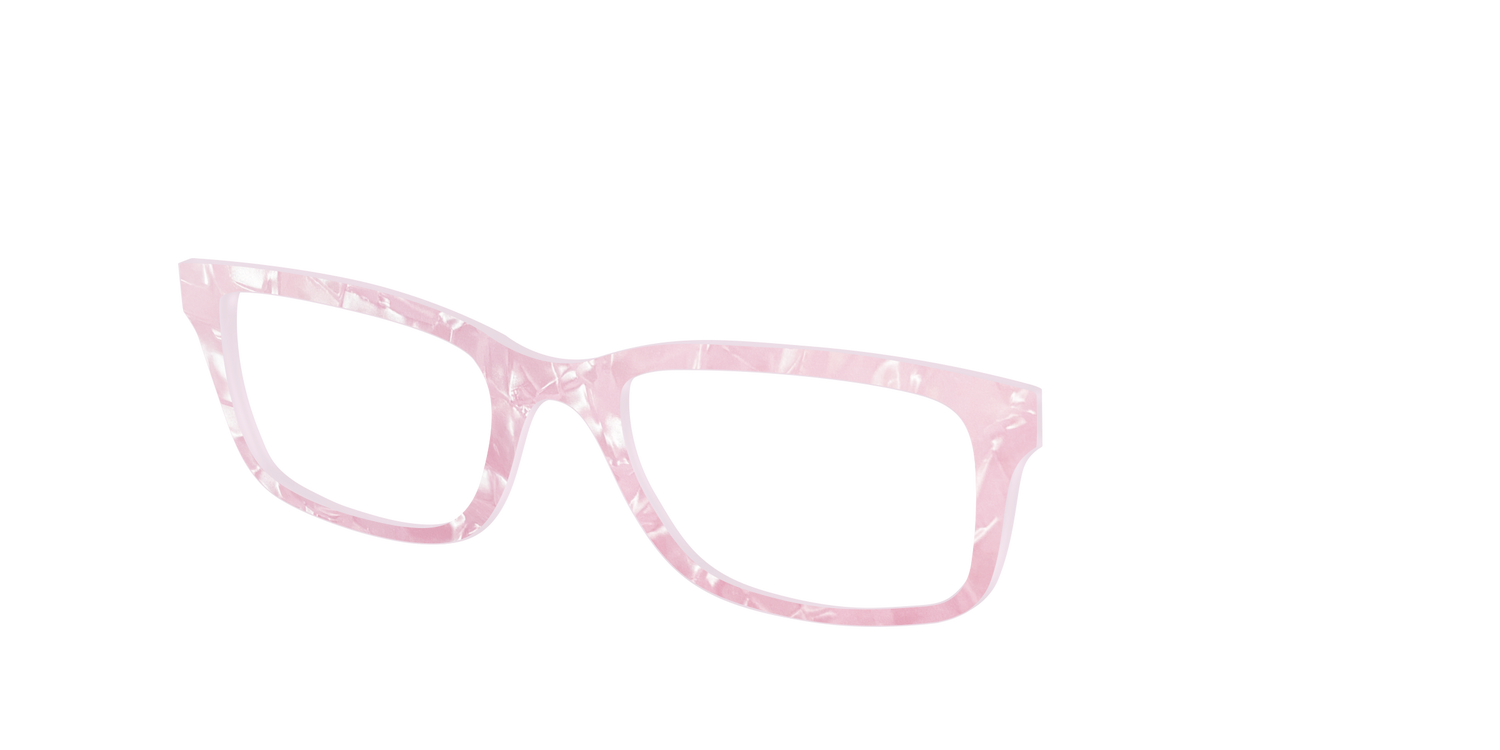 The Rose Quartz Pearl Marble - Angle Top Image - Pair Eyewear