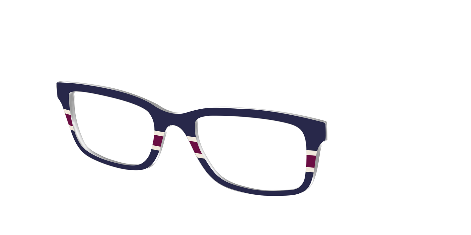 The Rugby Stripes - Angle Top Image - Pair Eyewear