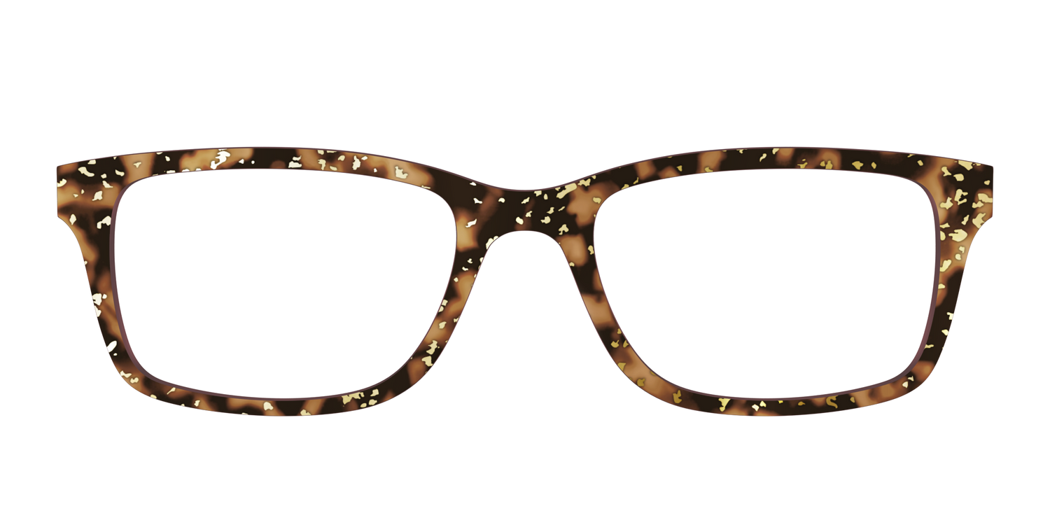 The Sandalwood Tortoise with Gold Foil - Front Top Image - Pair Eyewear