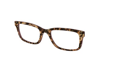 The Sandalwood Tortoise with Gold Foil - Angle Top Thumbnail - Pair Eyewear