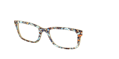The Seashell Tortoise with Holographic Glitter - Angle Top Thumbnail - Pair Eyewear