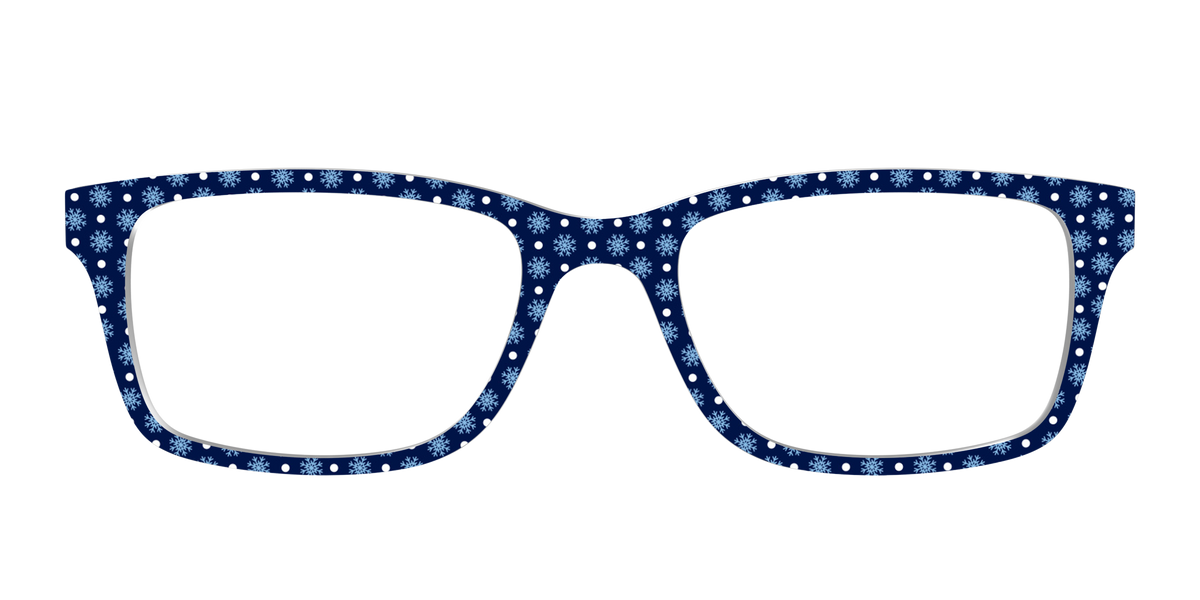 The Snowflake Polka Dot - Front Top Image - Pair Eyewear
