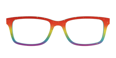 The Spectrum Gradient with Gold Flakes - Front Top Thumbnail - Pair Eyewear