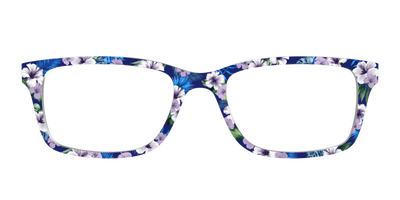 The Tropical Blue Blossoms - Front Top Thumbnail - Pair Eyewear