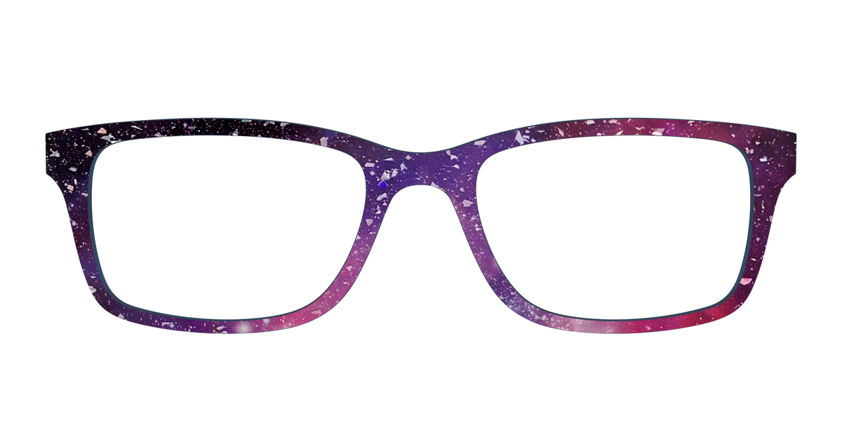 The Twilight Sky with Holographic Glitter - Front Top Image - Pair Eyewear