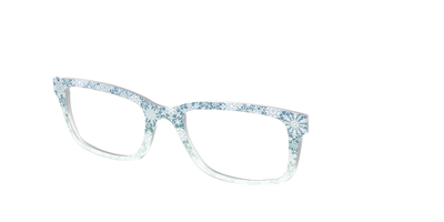 The White Lace Snowflake Crystal - Angle Top Thumbnail - Pair Eyewear