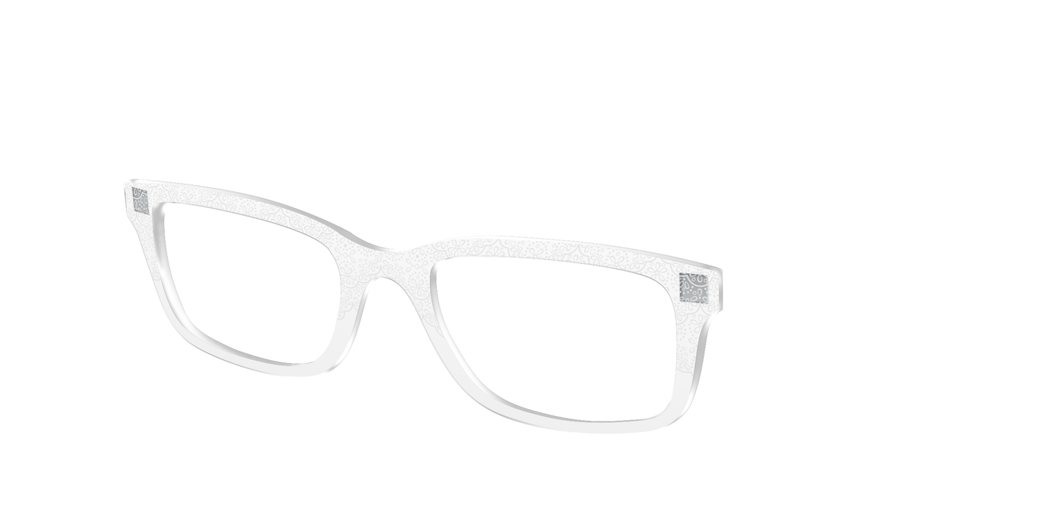 The White Eyelet Crystal - Angle Top Image - Pair Eyewear