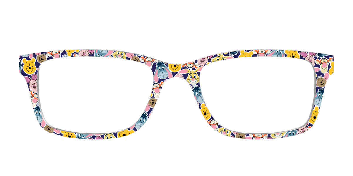 Winnie the Pooh & Friends Stickers - Front Top Image - Pair Eyewear