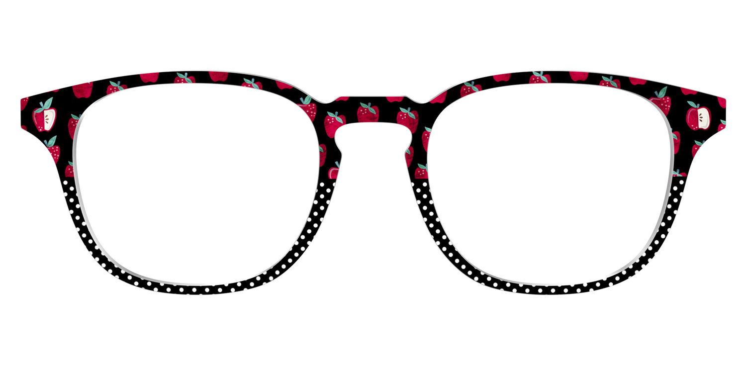 The Apple Polka Dot Split - Front Top Image - Pair Eyewear