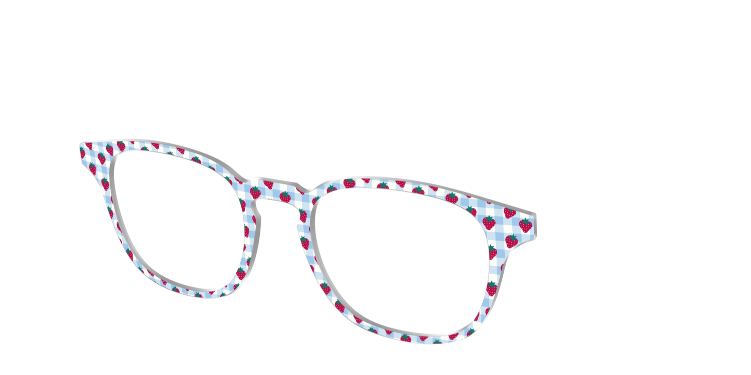 The Berry Picnic Gingham - Angle Top Image - Pair Eyewear