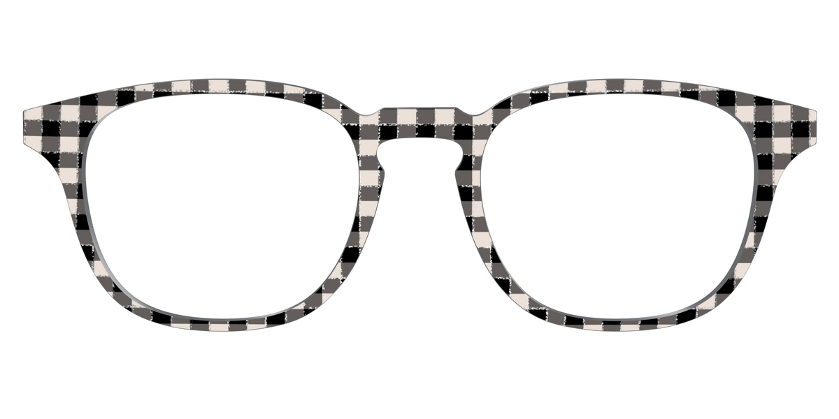 The Black Buffalo Check with Glitter - Front Top Image - Pair Eyewear