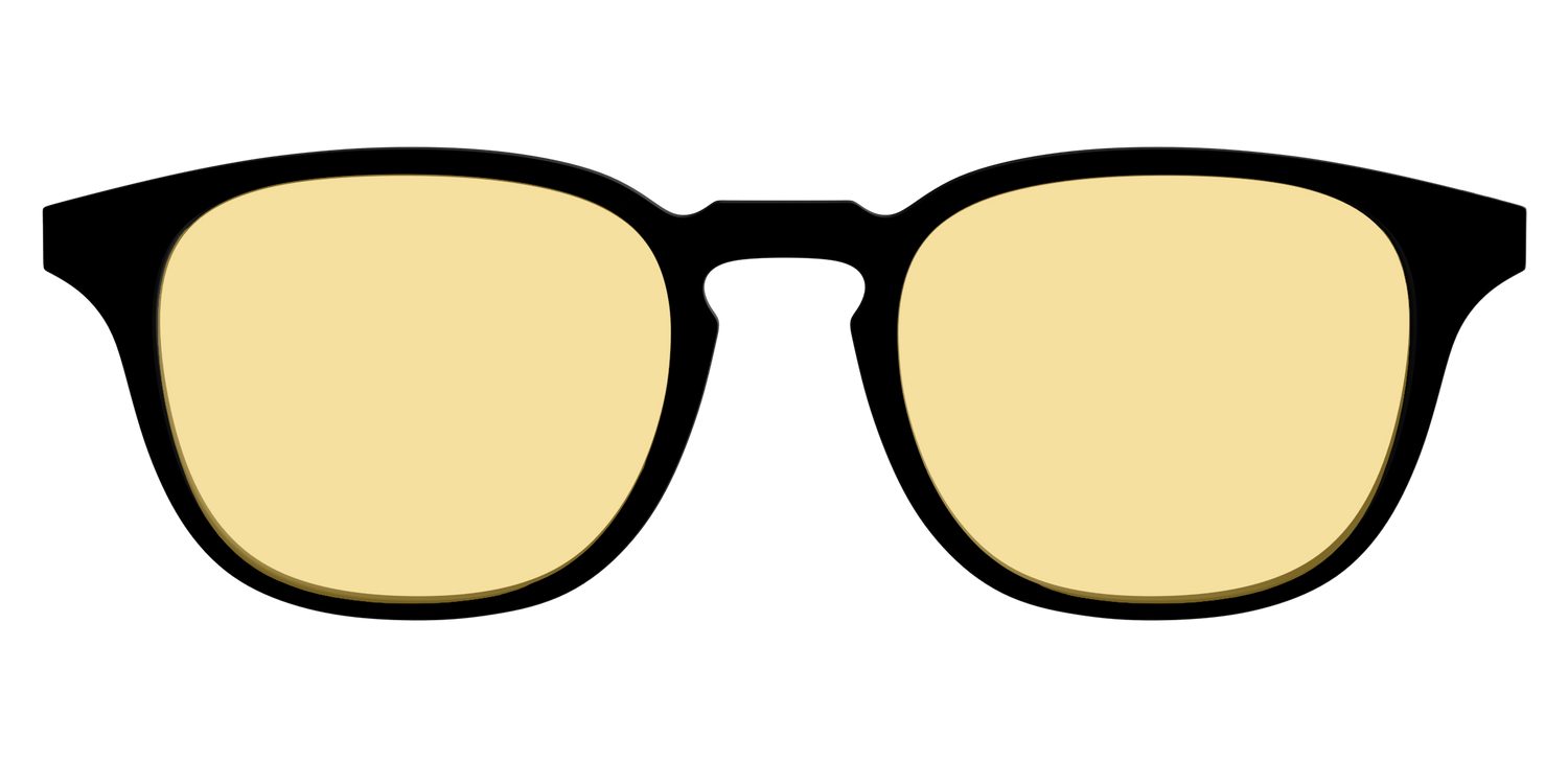 The Black with Driving Lens - Front Top Image - Pair Eyewear