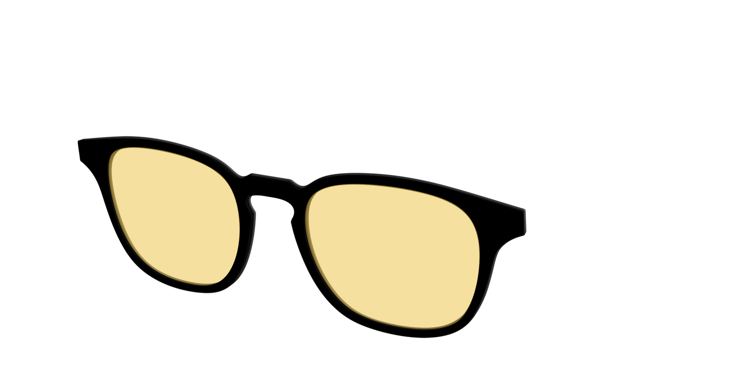 The Black with Driving Lens - Angle Top Image - Pair Eyewear