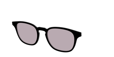 The Black with Gray Gaming Lens - Angle Top Thumbnail - Pair Eyewear