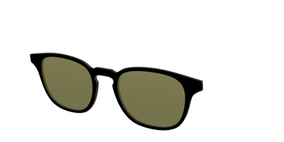 The Black with Green Racquet Sport Lens - Angle Top Thumbnail - Pair Eyewear