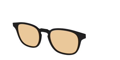 The Black With Umber Brown Lens - Angle Top Thumbnail - Pair Eyewear