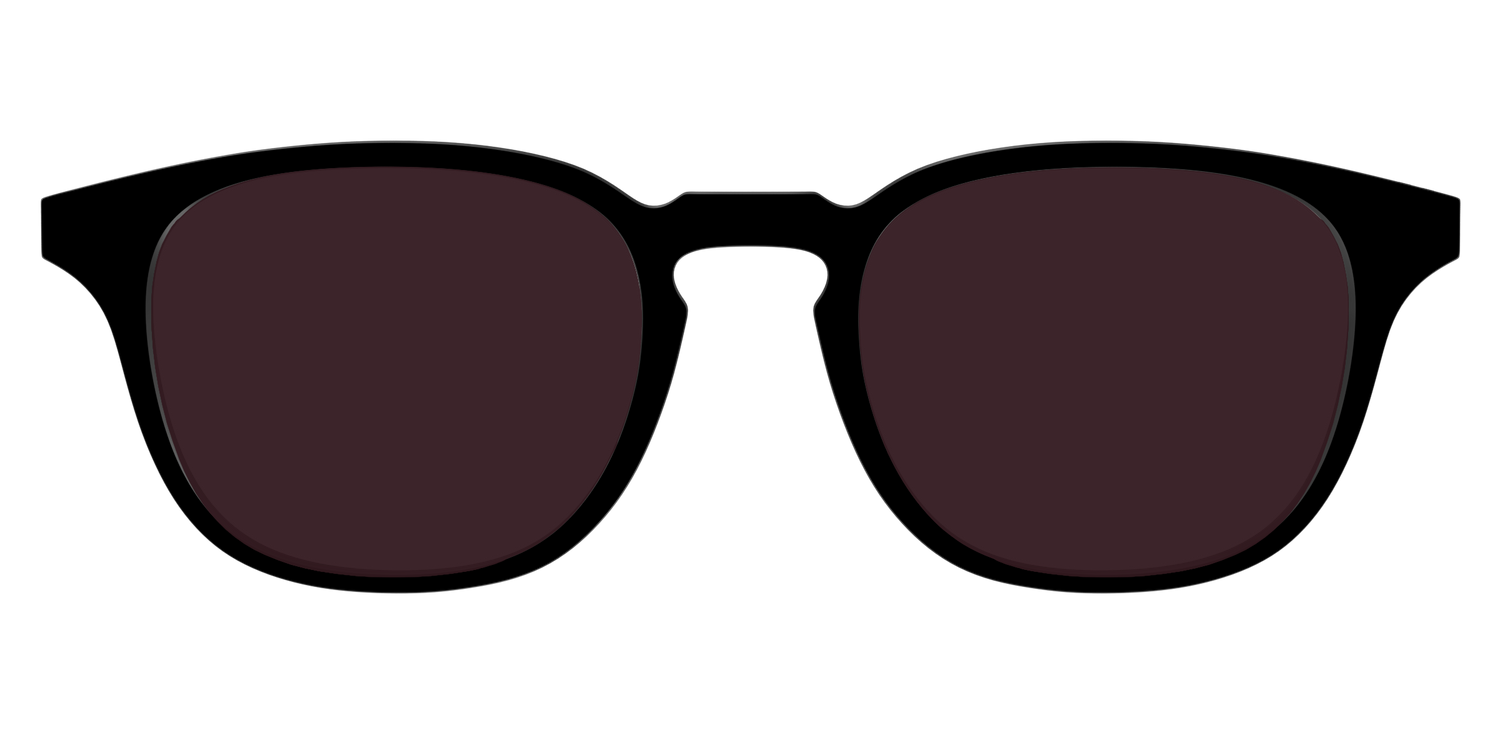The Black with Water Lens - Front Top Image - Pair Eyewear