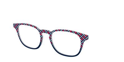 The Block Party Check - Angle Top Thumbnail - Pair Eyewear