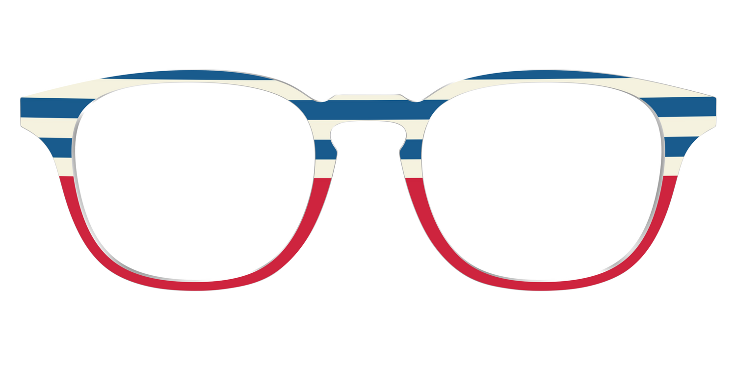 The Bold Stripes Split - Front Top Image - Pair Eyewear