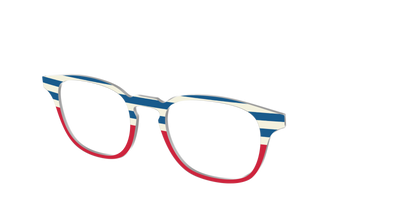 The Bold Stripes Split - Angle Top Thumbnail - Pair Eyewear
