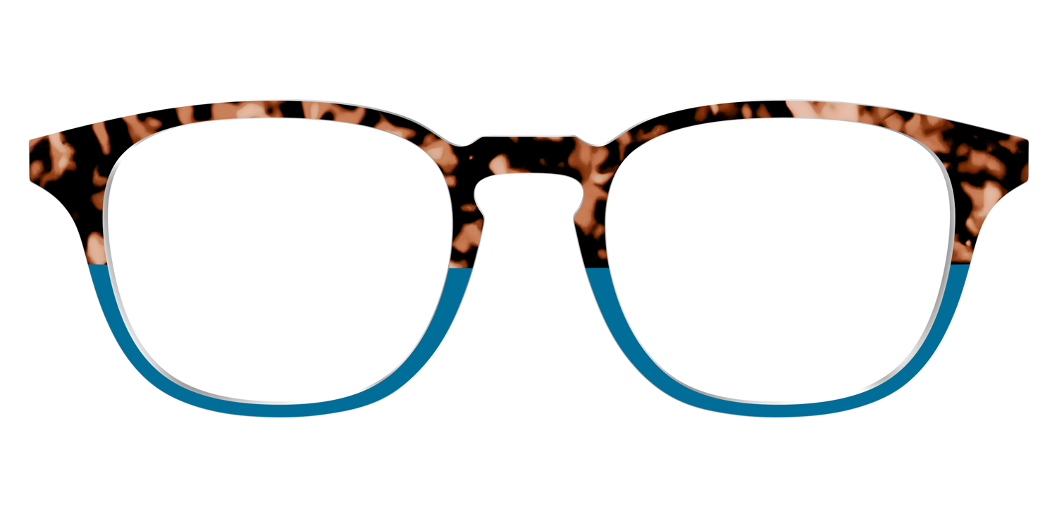 The Bondi Blue Tortoise Split - Front Top Image - Pair Eyewear