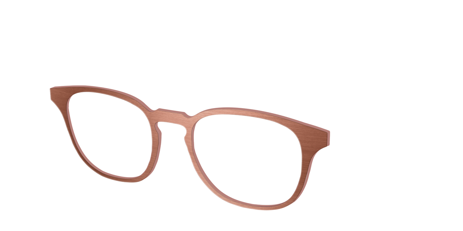 The Brushed Champagne - Angle Top Image - Pair Eyewear