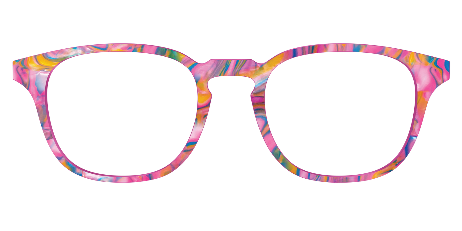 The Bubble Gum Pearl Marble - Front Top Image - Pair Eyewear
