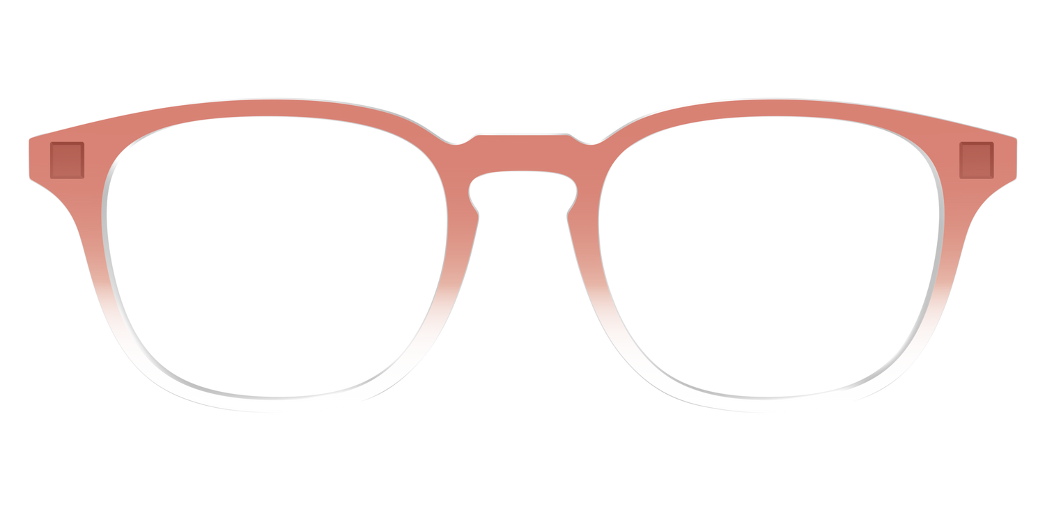 The Burnt Orange Gradient Crystal - Front Top Image - Pair Eyewear