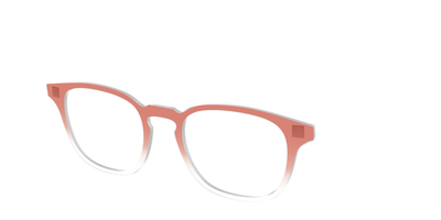 The Burnt Orange Gradient Crystal - Angle Top Thumbnail - Pair Eyewear