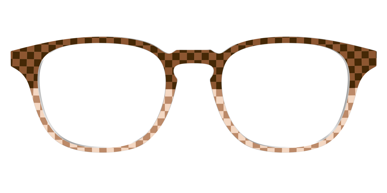 The Cappuccino Check Split - Front Top Image - Pair Eyewear