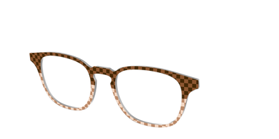 The Cappuccino Check Split - Angle Top Thumbnail - Pair Eyewear