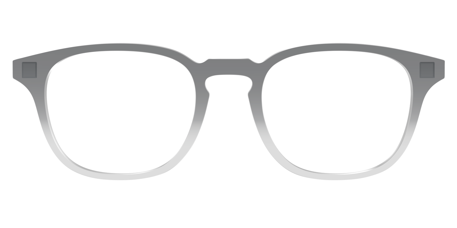 The Charcoal to Light Gray Gradient Crystal - Front Top Image - Pair Eyewear