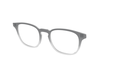 The Charcoal to Light Gray Gradient Crystal - Angle Top Thumbnail - Pair Eyewear