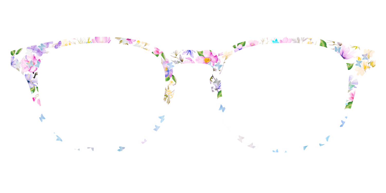 The Delicate Flower Crown with Butterfly Glitter - Front Top Image - Pair Eyewear