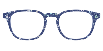 The Denim Heart Glitter Crystal - Front Top Thumbnail - Pair Eyewear