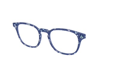 The Denim Heart Glitter Crystal - Angle Top Thumbnail - Pair Eyewear