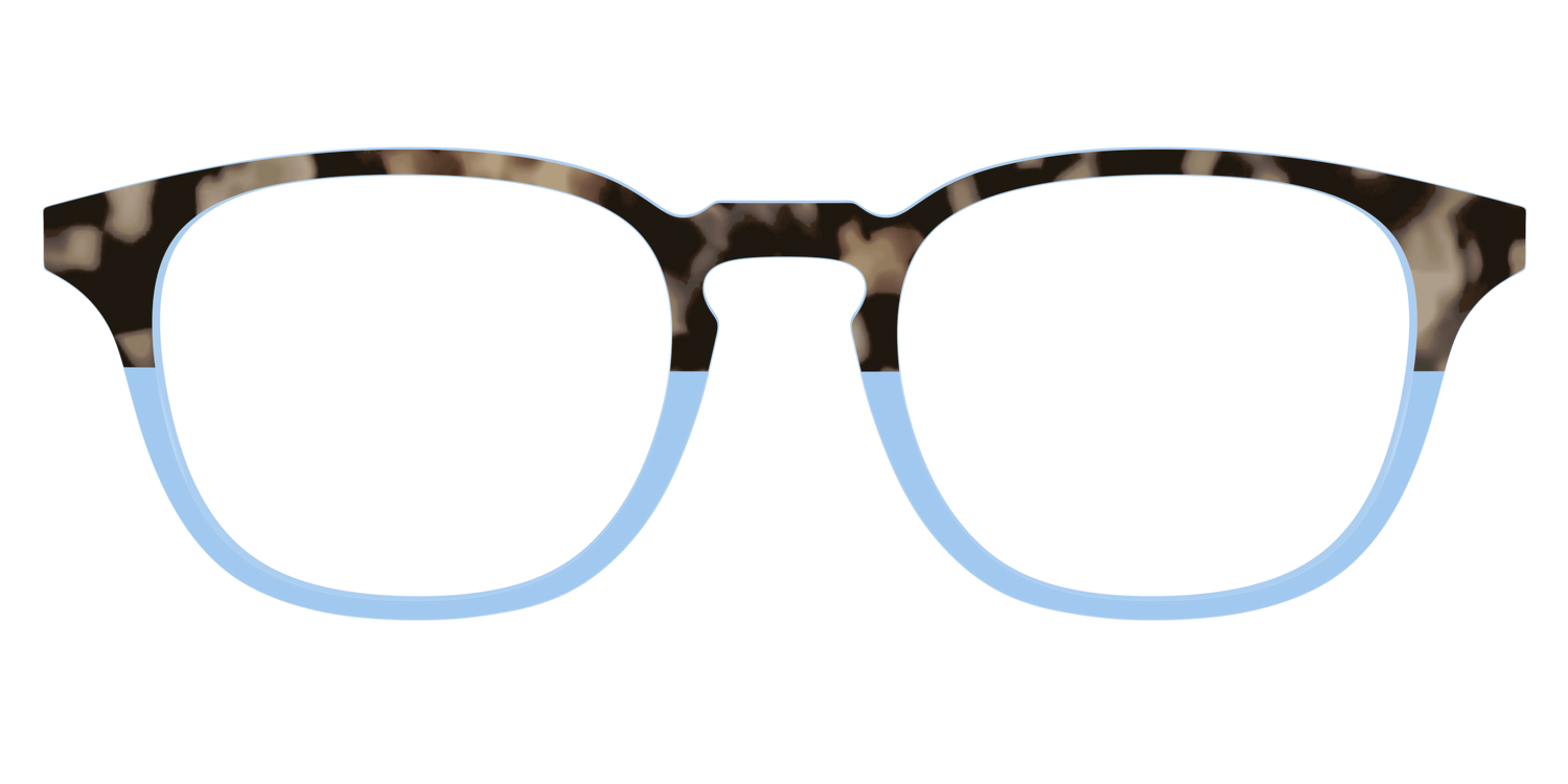 The Denim Tortoise Crystal Split - Front Top Image - Pair Eyewear