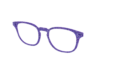 The Electric Purple Sparkle - Angle Top Thumbnail - Pair Eyewear
