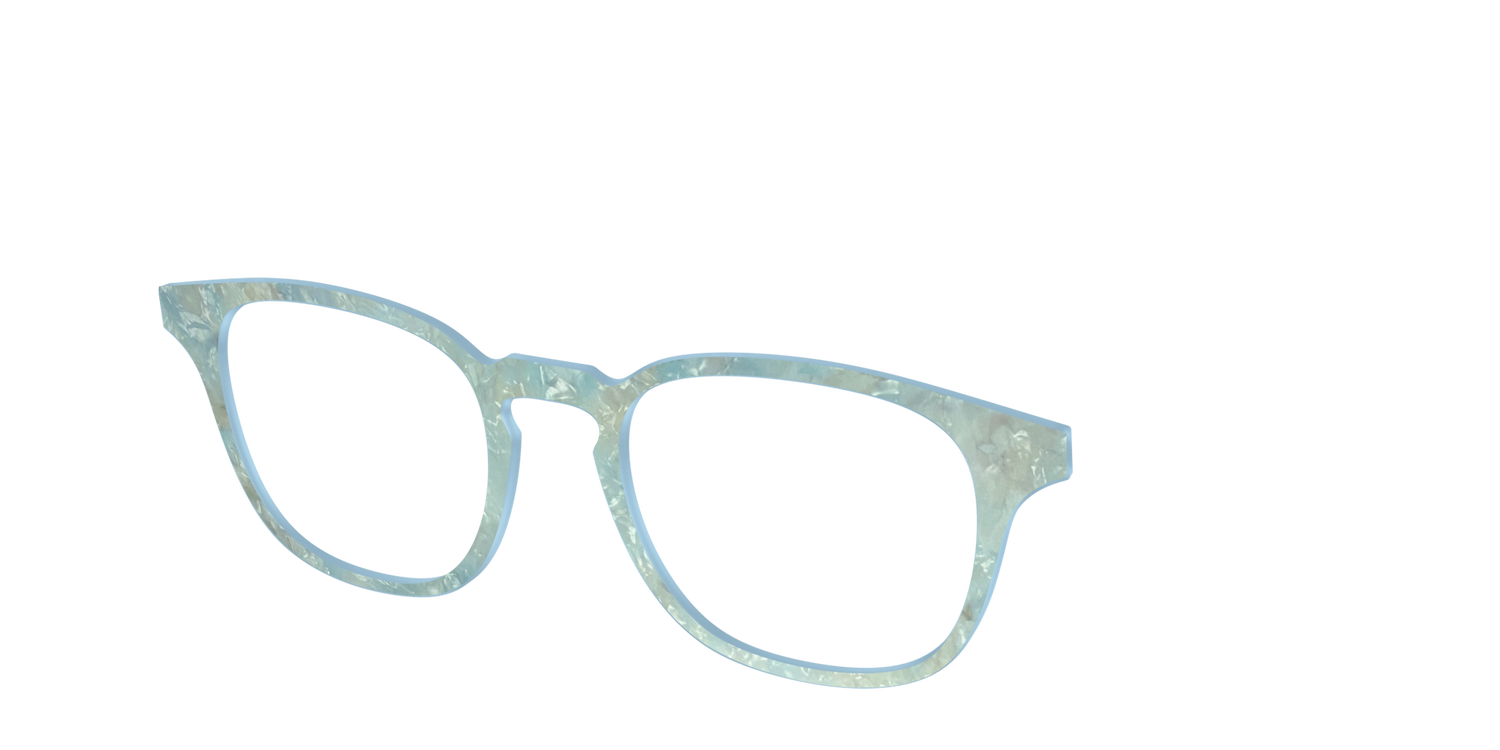 The Ethereal Pearl - Angle Top Image - Pair Eyewear