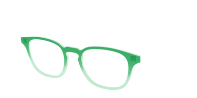 The Fern to Mint Gradient Crystal - Angle Top Thumbnail - Pair Eyewear