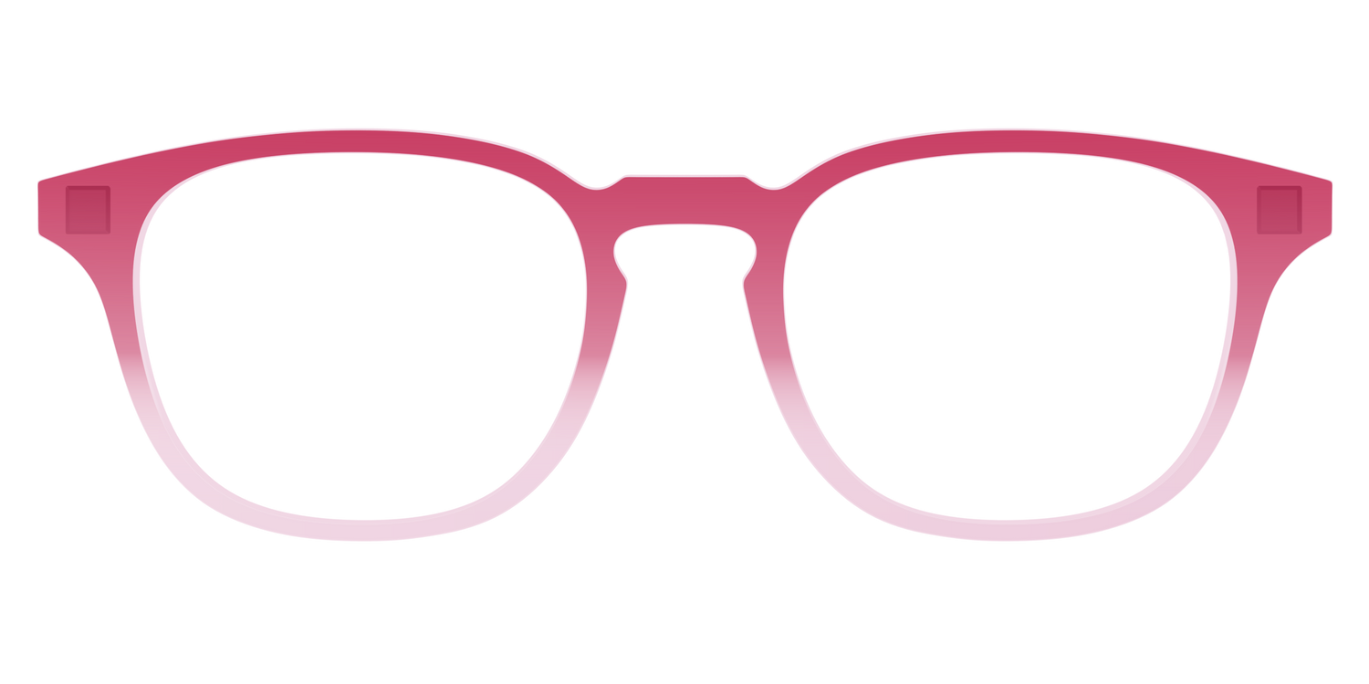 The Flamingo to Blush Gradient Crystal - Front Top Image - Pair Eyewear