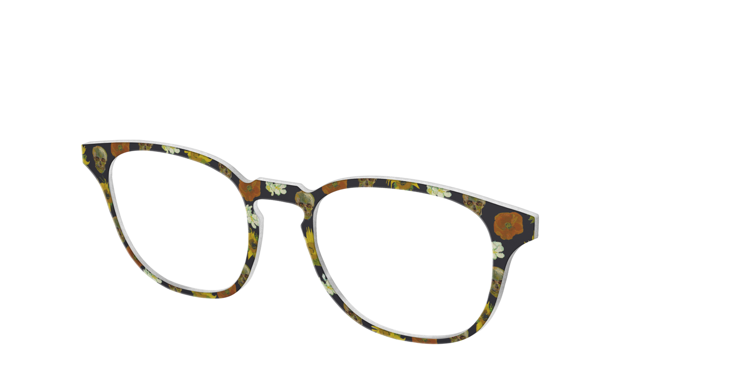 The Floral Skulls - Angle Top Image - Pair Eyewear