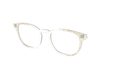 The Golden Flair Glitter Crystal with Gold Foil - Angle Top Thumbnail - Pair Eyewear
