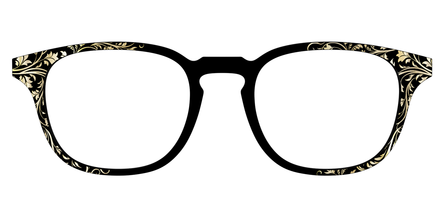 The Gold Foil Vines - Front Top Image - Pair Eyewear