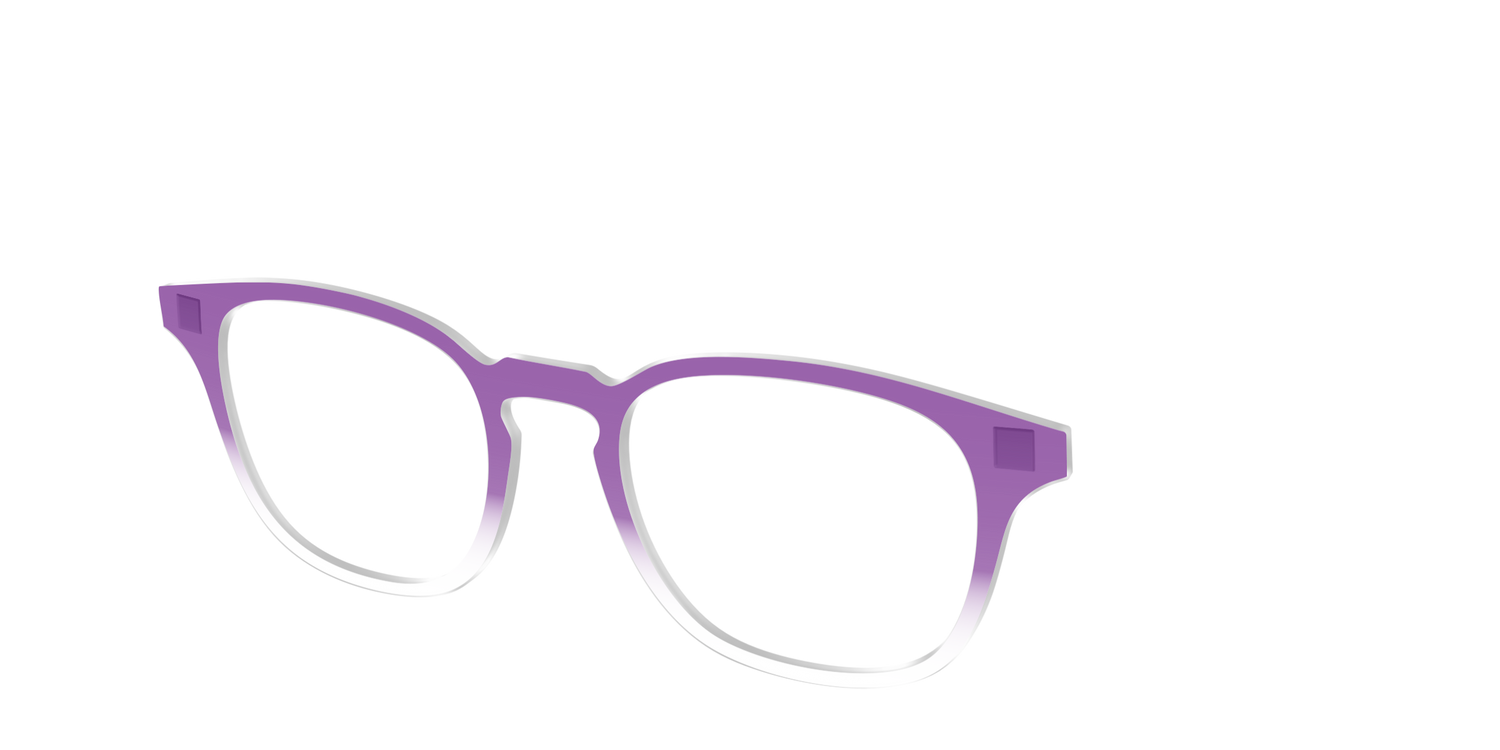 The Grape Gradient Crystal - Angle Top Image - Pair Eyewear