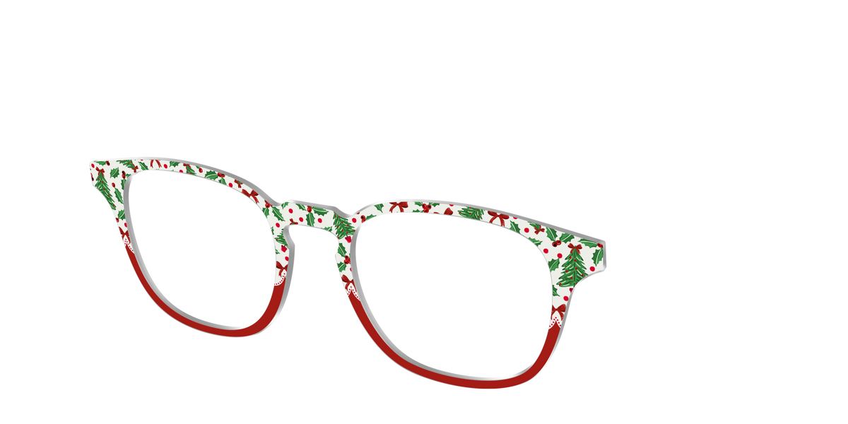 The Holly Jolly Split - Angle Top Image - Pair Eyewear