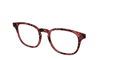 The Holly Plaid with Glitter - Angle Top Thumbnail - Pair Eyewear