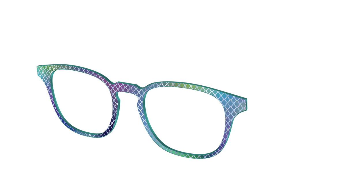 The Holographic Dragon Scales - Angle Top Image - Pair Eyewear
