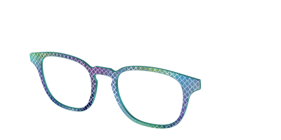 The Holographic Dragon Scales - Angle Top Thumbnail - Pair Eyewear